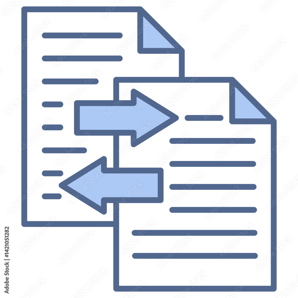 File Transfer Blue Icon File Transfer Blue Icon