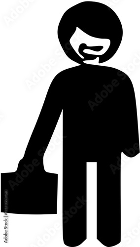 단순한 사람 캐릭터 일러스트 어른 아이 정보 아이콘