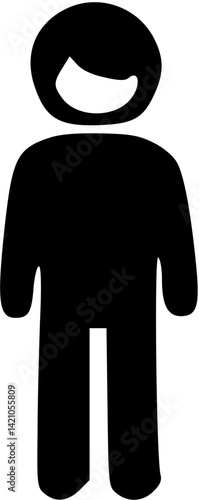 단순한 사람 캐릭터 일러스트 어른 아이 정보 아이콘