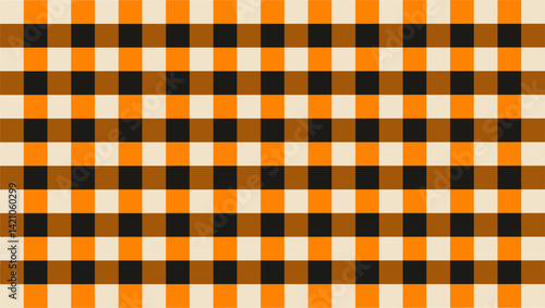 Gingham patterns bring life to sunset-inspired wallpaper and cozy backgrounds.