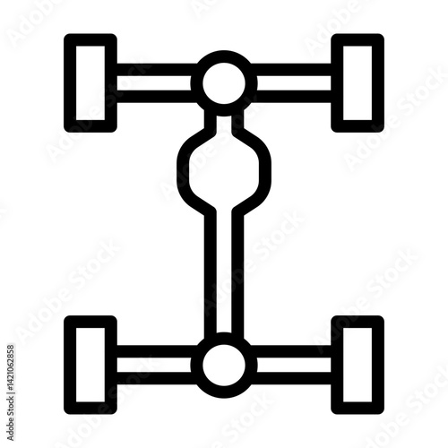 Differential Vector Line Icon Design