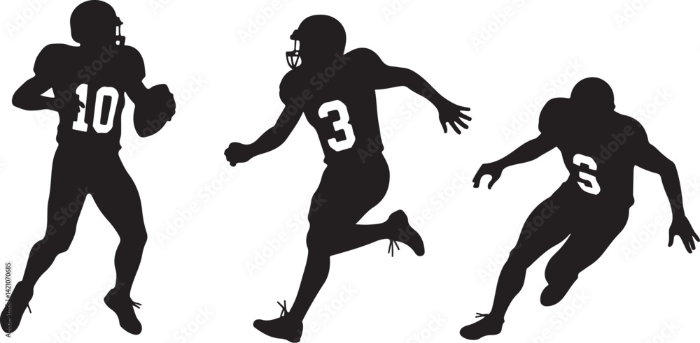 Fototapeta premium American Football Bundle