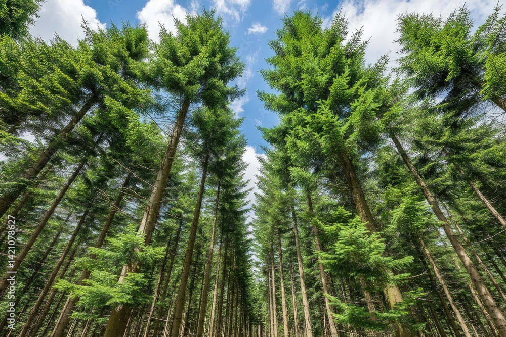 Lush forest canopy view Lush forest canopy view