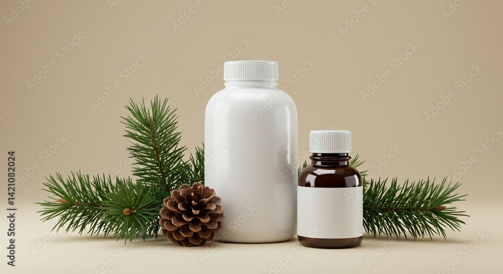 Derivative Products Mockup of Scots Pine Pinus sylvestris Highlighting Needle Arrangement and Cone Structure for Product Promotion Brand Illustrative Derivative Products Mockup of Scots Pine Pinus sylvestris Highlighting Needle Arrangement and Cone Structure for Product Promotion Brand Illustrative