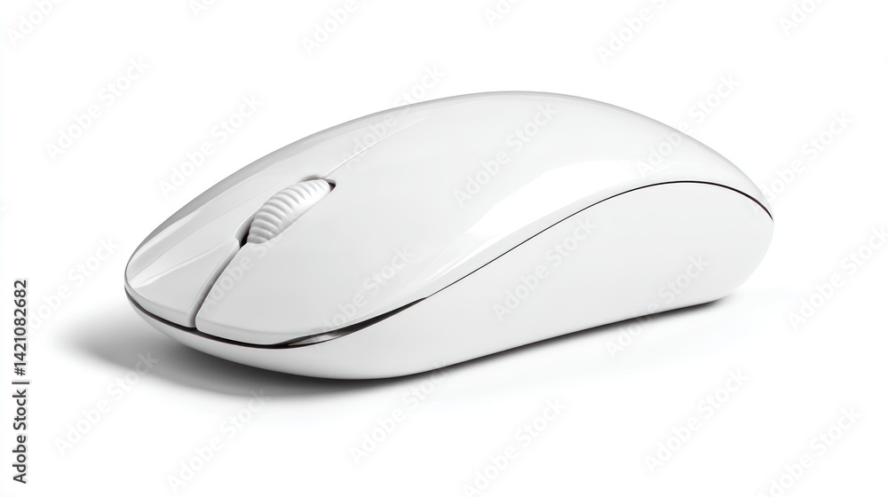 White wireless computer mouse (1) White wireless computer mouse (1)