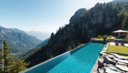 Stunning mountaintop infinity pool
