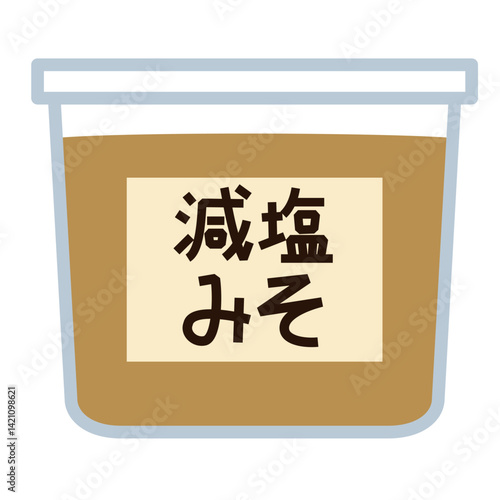 シンプルな減塩味噌のアイコン