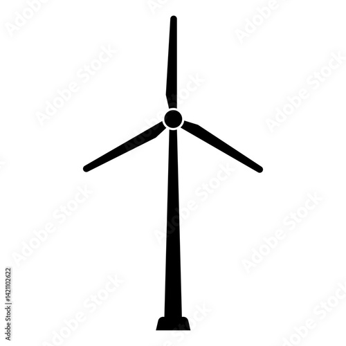 Wind Turbine icon. Eolic energy icon, wind energy icon.