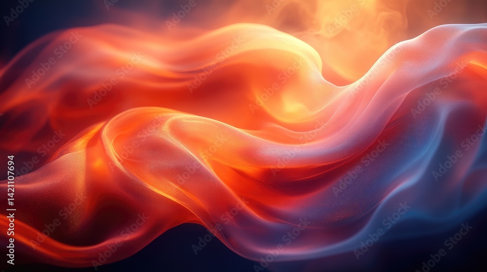 Fototapeta premium Organic shapes in warm tones form a circular unity, radiating harmony and connection through soft ambient glow.