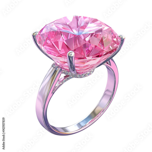 Pink gemstone ring elegant design beautiful jewelry precious stone sparkle shine
