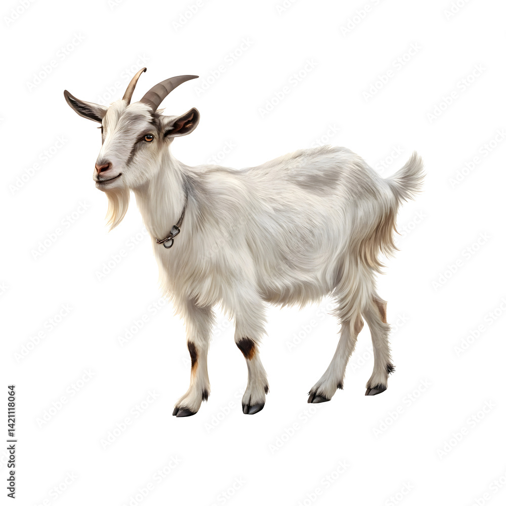 Goat on white Goat on white