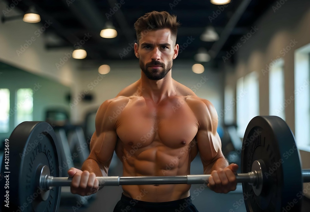 bodybuilder training with dumbbell bodybuilder training with dumbbell