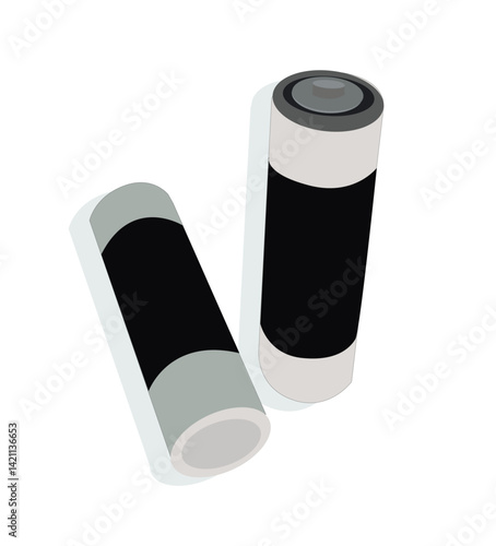 Energy supply equipment. . Charging battery Vector illustration. Remote battery