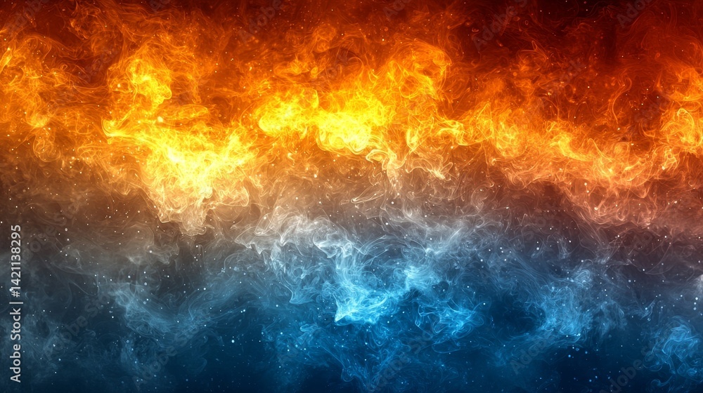 Obraz premium fire and smoke background