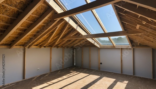 New Loft Conversion with Velux Windows Sunlight Interior Design Room