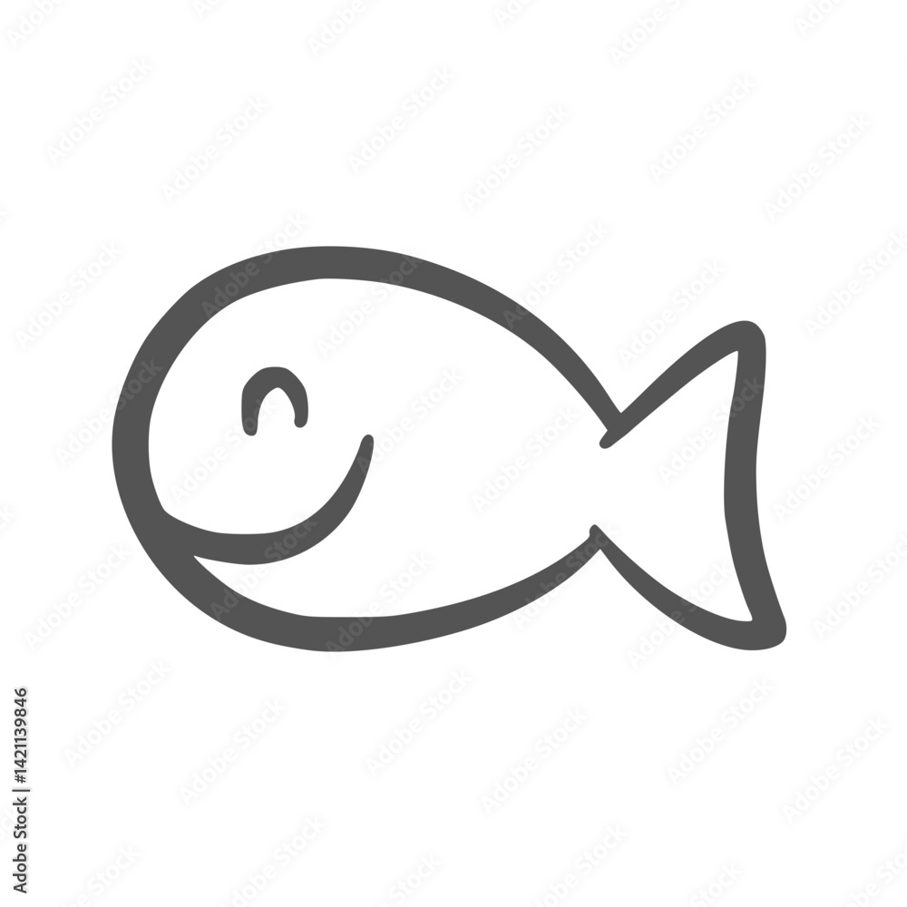 Hand-Drawn Fish Vector illustration Hand-Drawn Fish Vector illustration