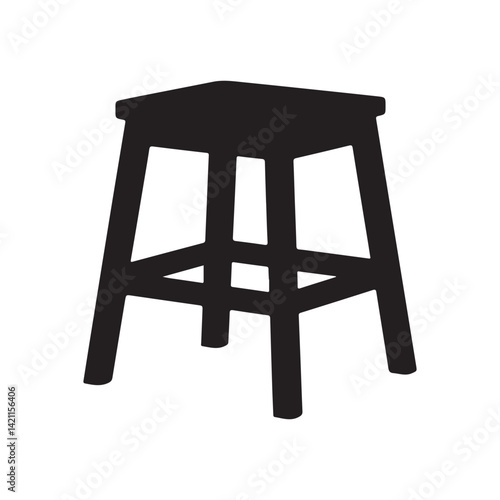 wooden table isolated on white