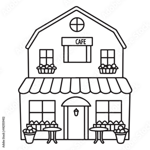 Cozy space coloring pages, bold and easy coloring pages, space coloring page, line art, victor illustration, black & white design, bold & easy coloring book, background