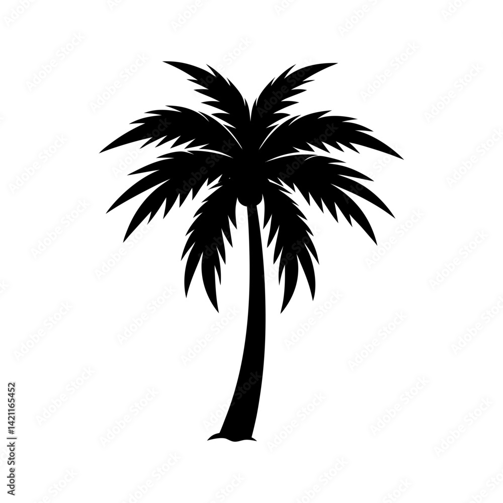 Fototapeta premium palm-vector-silhouette illustration