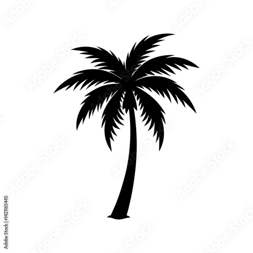 palm-vector-silhouette illustration