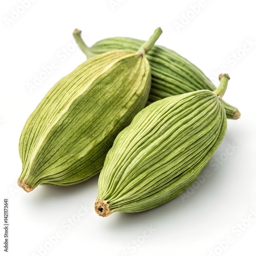 Wallpaper Mural Fresh green gooseberries isolated on white background Torontodigital.ca
