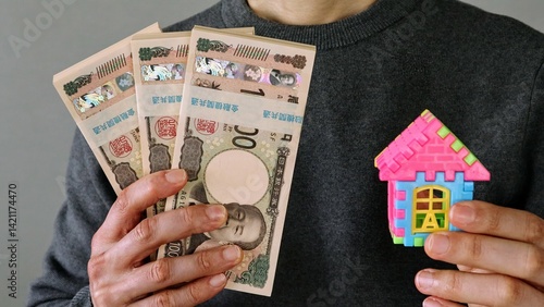 家のローンの支払いをイメージ