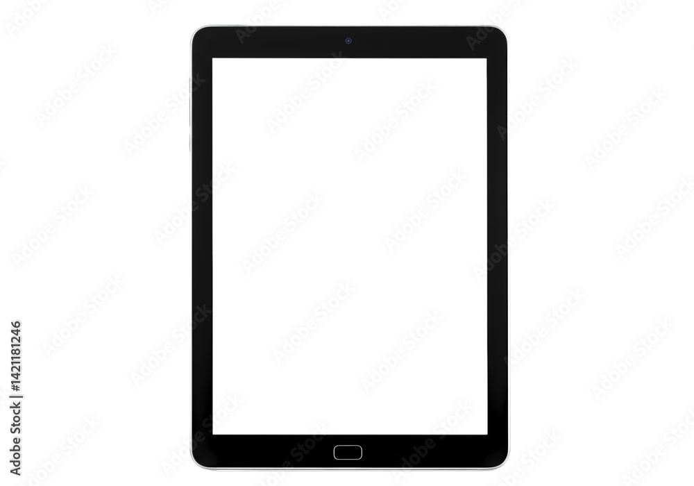 Black Tablet Mockup Isolated Background Black Tablet Mockup Isolated Background