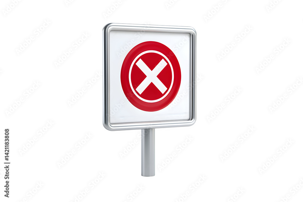 Red cross sign prohibition on transparent background Red cross sign prohibition on transparent background