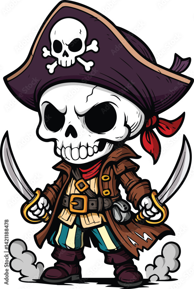 Ready for Adventure! (Pirate Skeleton) vector Ready for Adventure! (Pirate Skeleton) vector