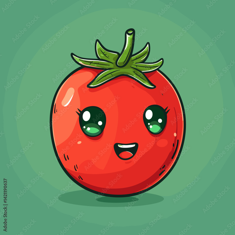 tomato cartoon character vector illustration graphic design tomato cartoon character vector illustration graphic design
