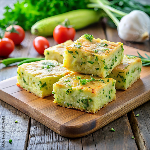 Delicious Zucchini and Herb Squares Simple Recipe for a Healthy and Flavorful Side Dish