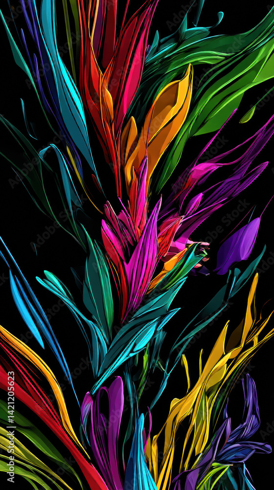 Fototapeta premium Psychodeliczna Botanika