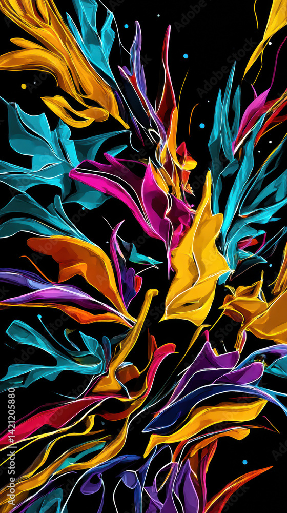 Fototapeta premium Psychodeliczna Botanika