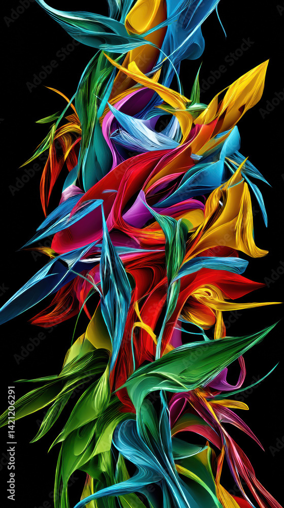 Fototapeta premium Psychodeliczna Botanika