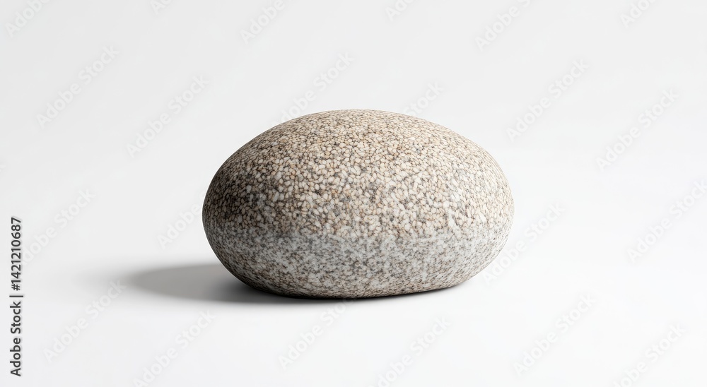 Smooth, speckled stone orb Smooth, speckled stone orb