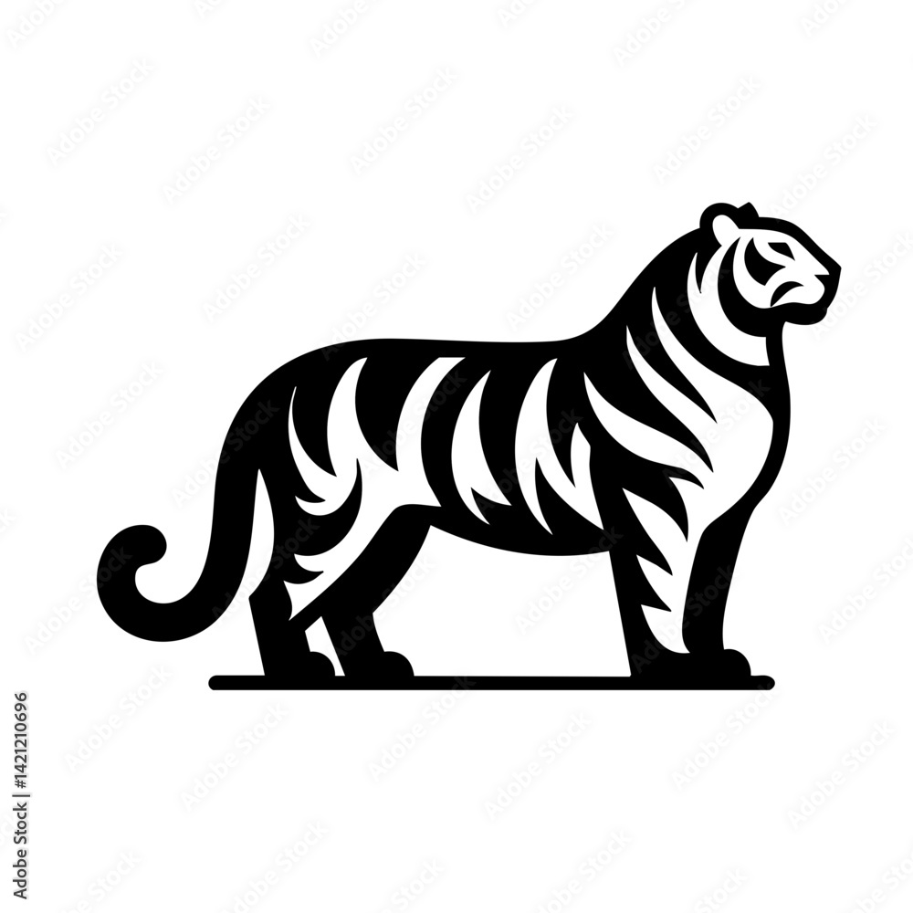 Fototapeta premium Tiger Logo Icon Symbol