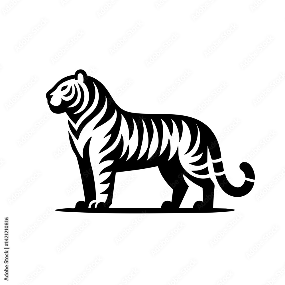 Fototapeta premium Tiger Logo Icon Symbol