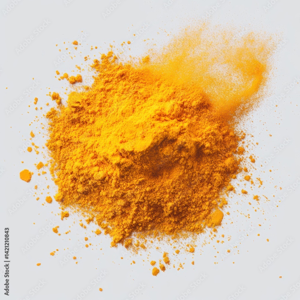 Motion-blurred turmeric powder dispersing into a soft mist, isolated --v 6.1 Job ID: 853ecabc-8105-4038-bcbd-2aa5f023c87a Motion-blurred turmeric powder dispersing into a soft mist, isolated --v 6.1 Job ID: 853ecabc-8105-4038-bcbd-2aa5f023c87a