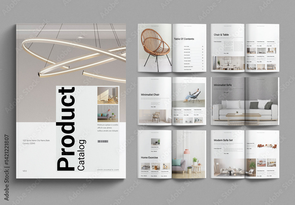 Product Catalog Template Stock Template | Adobe Stock