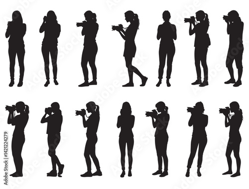 FEMALE PHOTOGRAPHERS SILHOUETTE