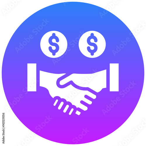 Unethical Handshake Icon