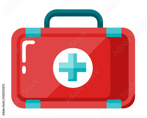 a first aid kit or medical emergency box no background vector file.