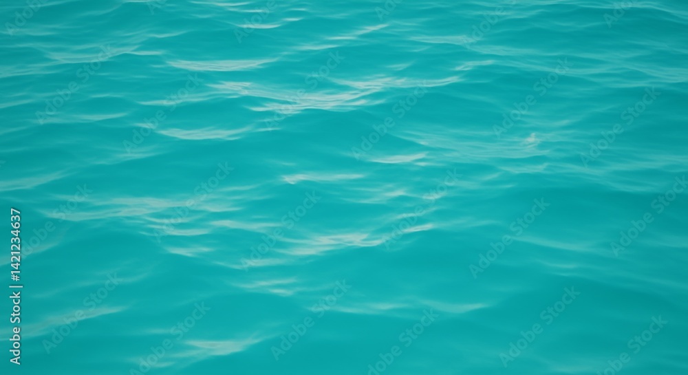 Calm Ocean Surface with Turquoise Water and Gentle Ripples Calm Ocean Surface with Turquoise Water and Gentle Ripples
