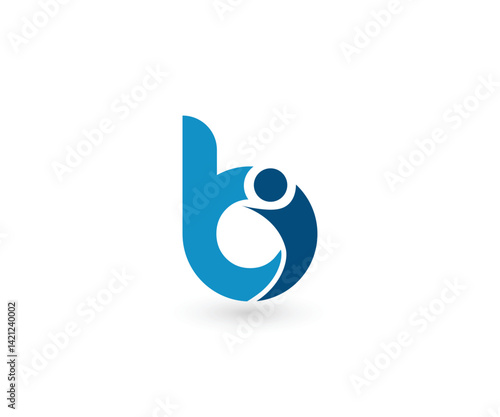 Health wellness human symbol logo design template