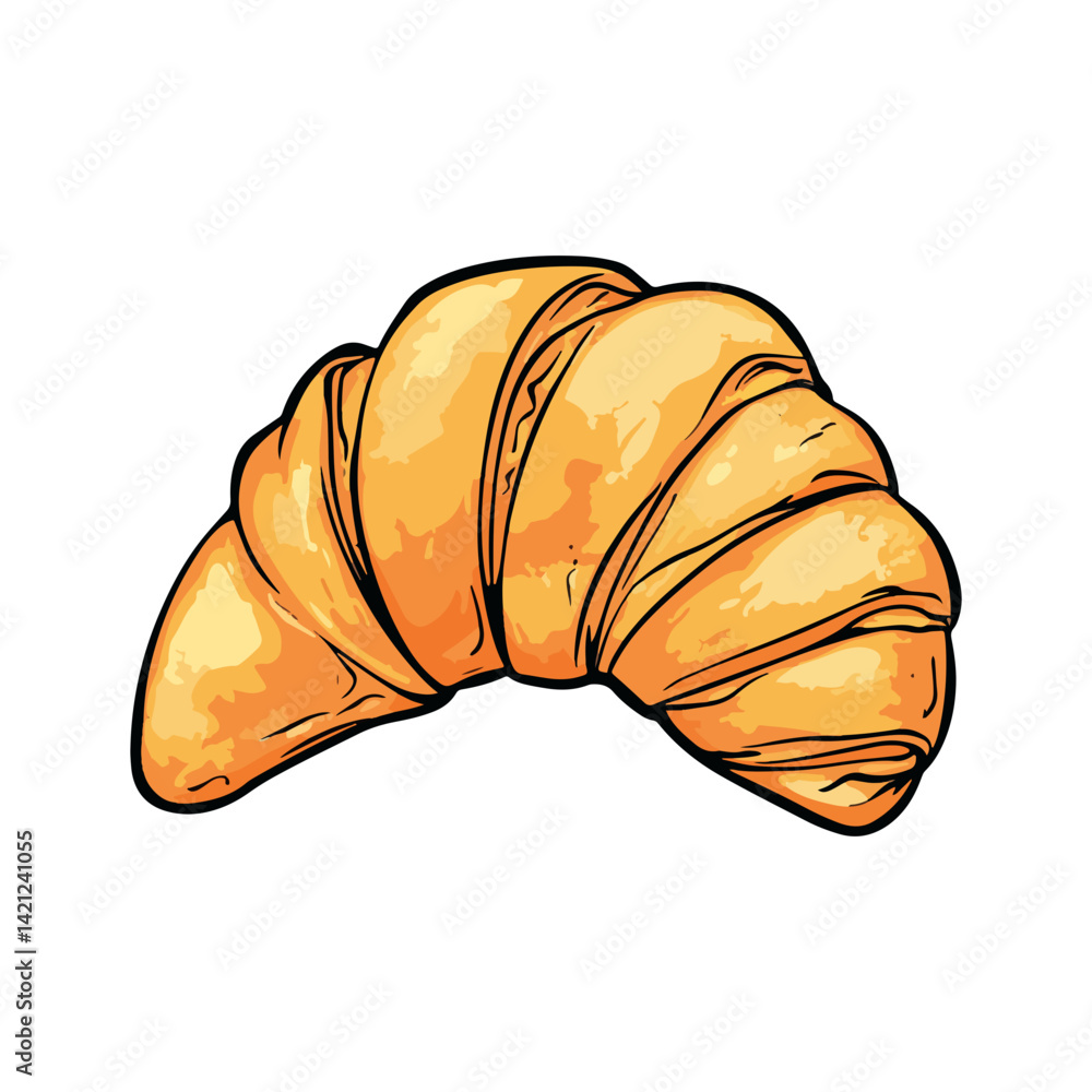 croissant,vector croissant,vector