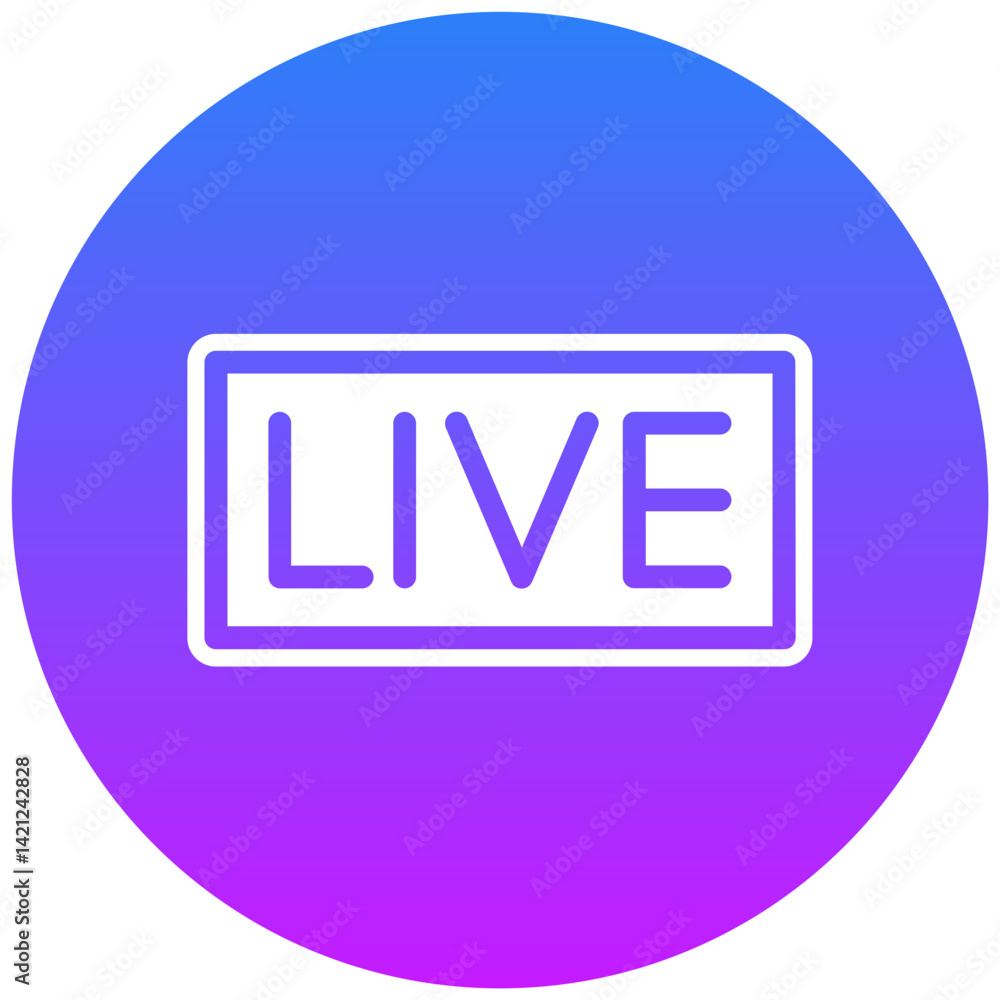 Live Broadcast Icon Live Broadcast Icon