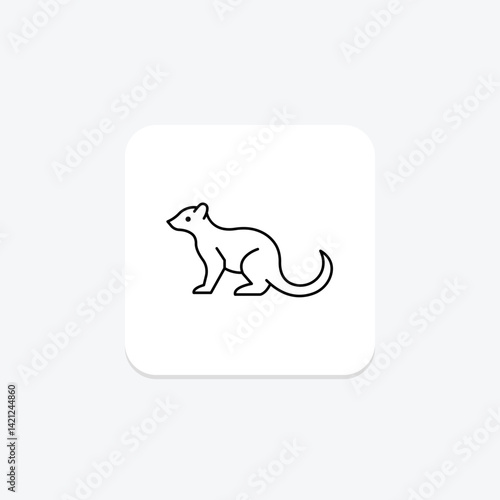 Mongoose, vector, pixel perfect, illustrator file
