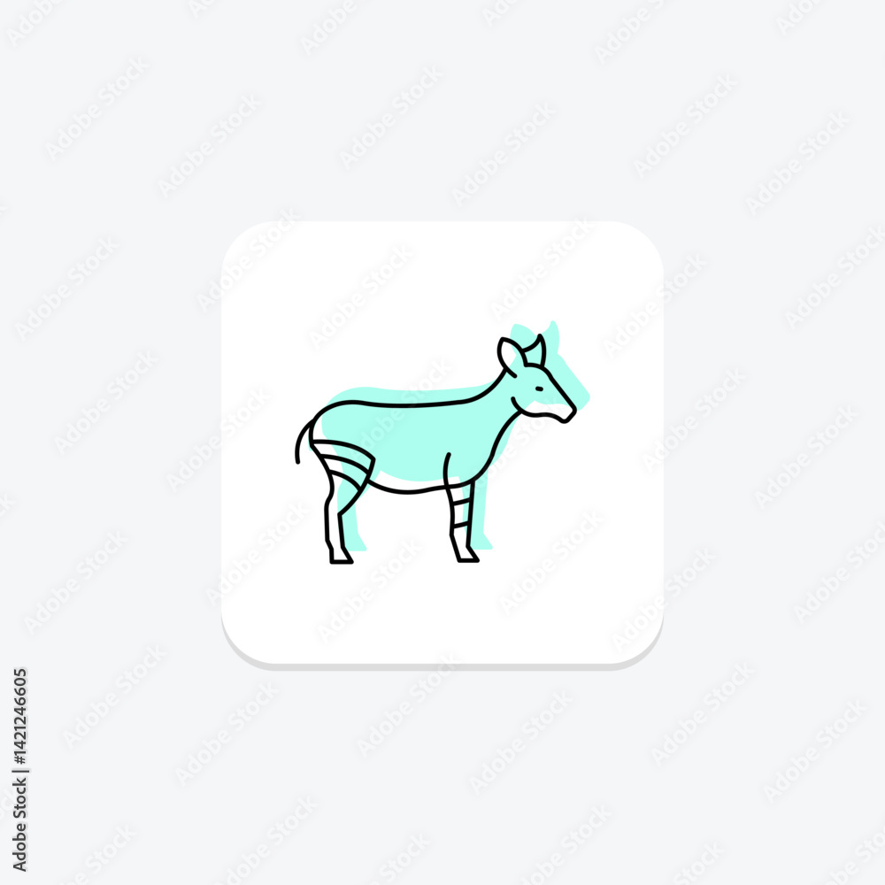 Obraz premium Yak, vector, pixel perfect, illustrator file