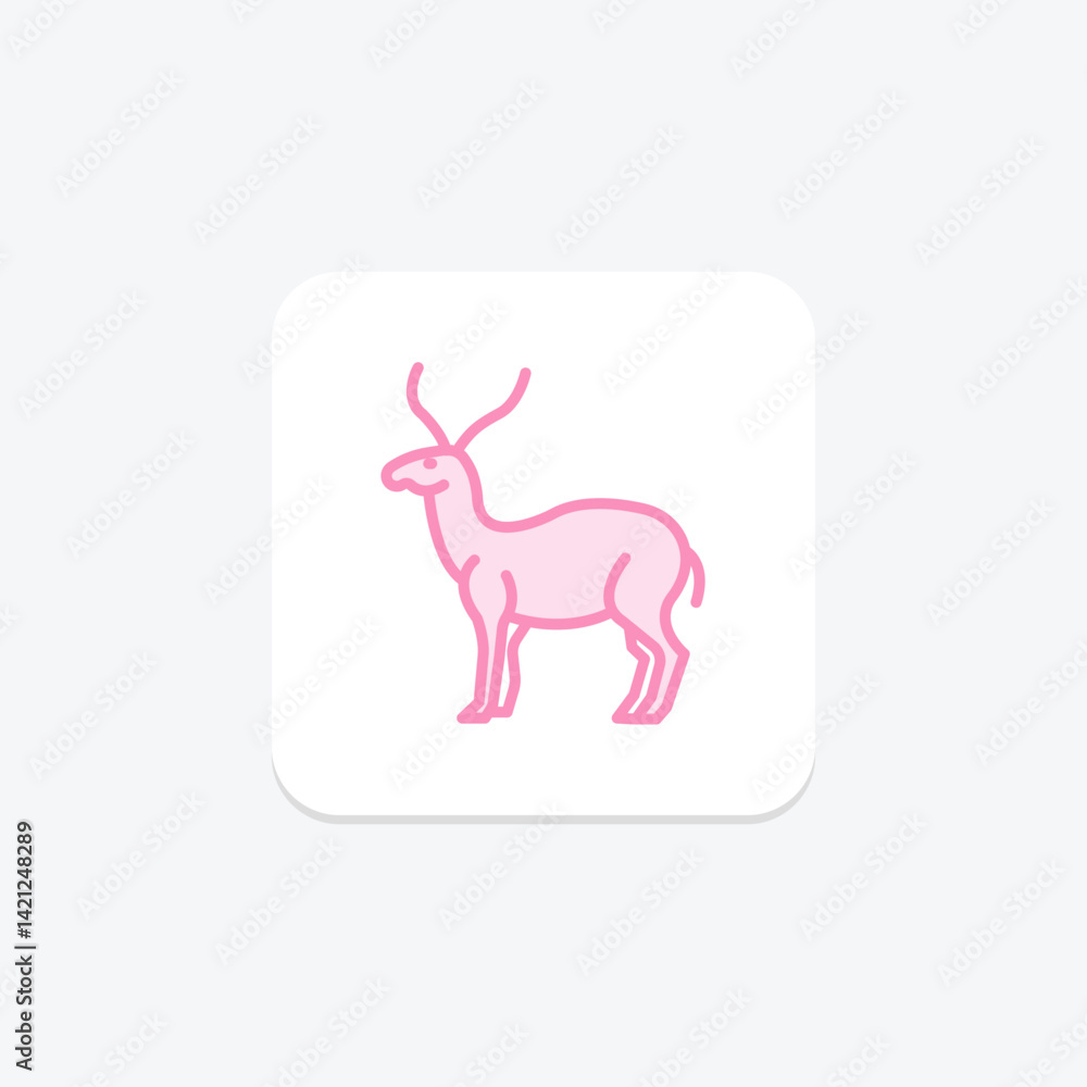 Saiga, vector, pixel perfect, illustrator file Saiga, vector, pixel perfect, illustrator file