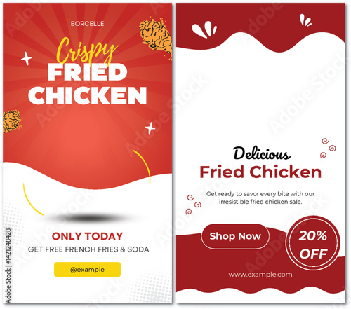 Irresistible Fried Chicken Promo Offer for Online Food Delivery and Takeaway